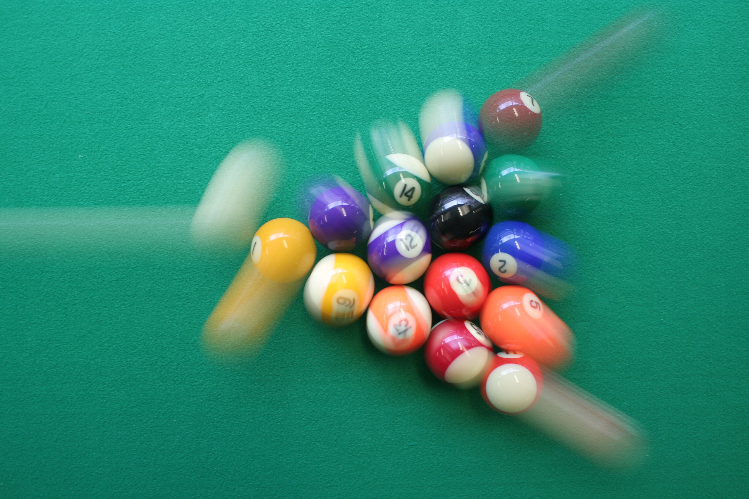 Pool Table with Balls