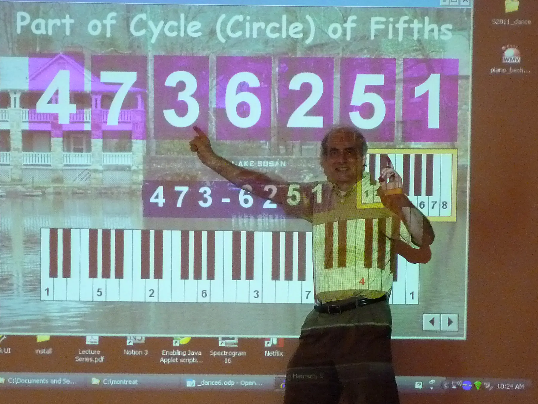 Doc teaching cycle of fifths.