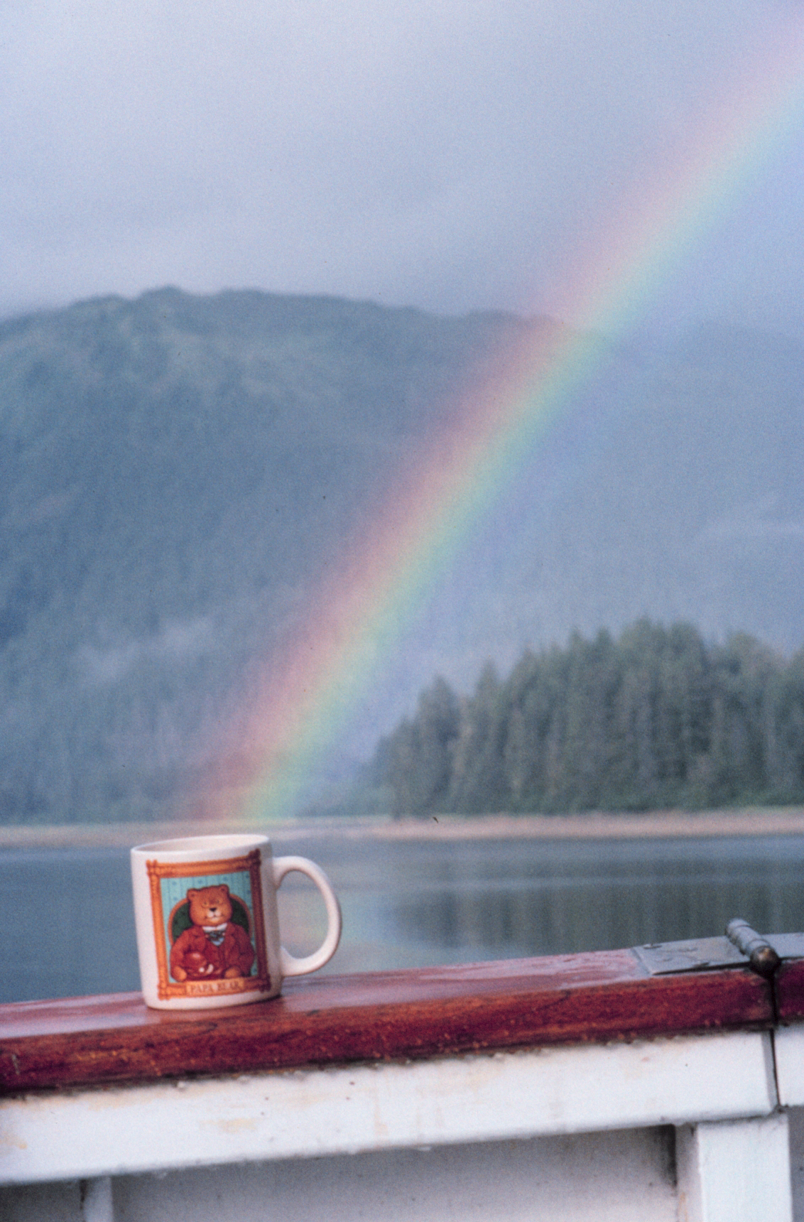 Rainbow Arc into Coffee Cup